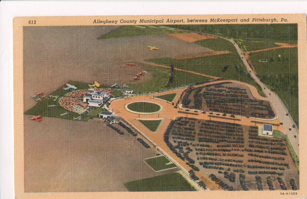 PA, Pittsburgh - Allegheny County Municipal Airport postcard - A06507