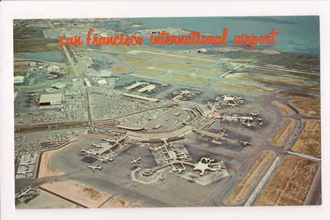 CA, San Francisco - International airport postcard - B04114