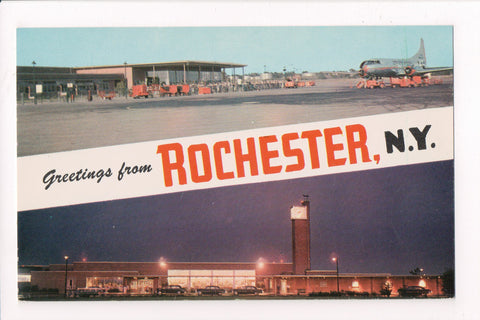 NY, ROCHESTER- Rochester-Monroe County Airport postcard - B05415