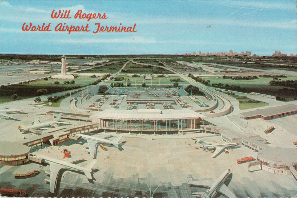 OK, Oklahoma City - Will Rogers World Airport Terminal, @1977 postcard - C-0272