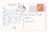 MA, Worcester - Municipal Airport - @1957 postcard - D05516