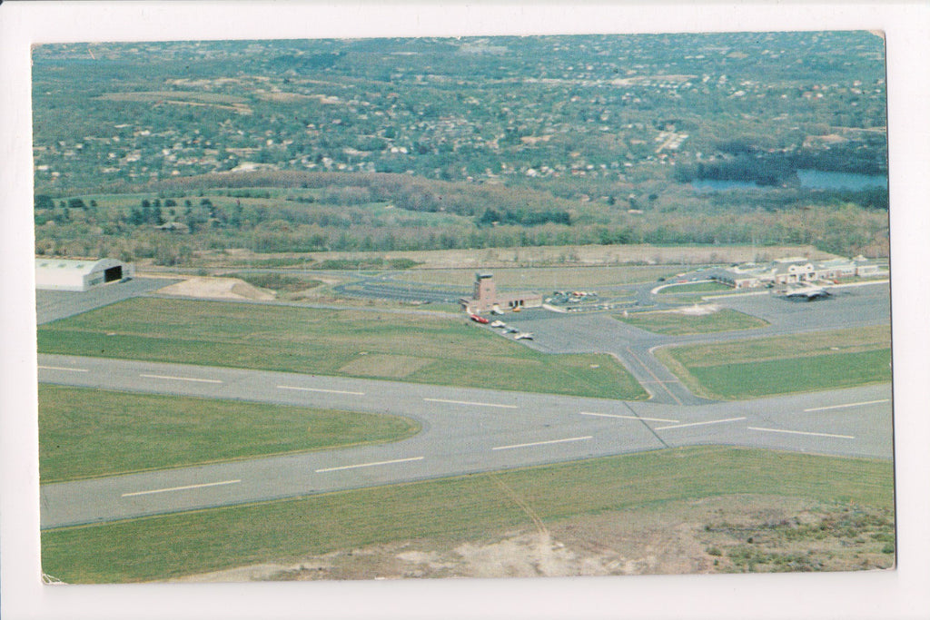 MA, Worcester - Municipal Airport - @1957 postcard - D05516