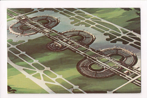 TX, DFW Airport - Dallas-Fort Worth Airport aerial postcard - SH7095