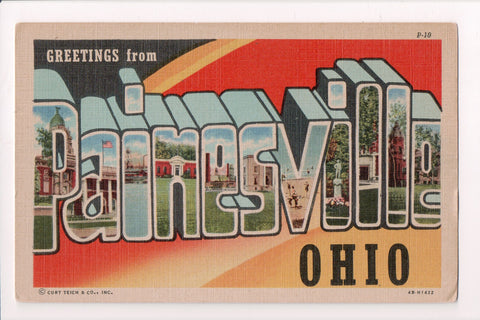 OH, PAINESVILLE - GREETINGS FROM - Large Letter postcard - B04221