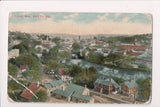 MA, Fitchburg - Bird Eye view postcard - B04251