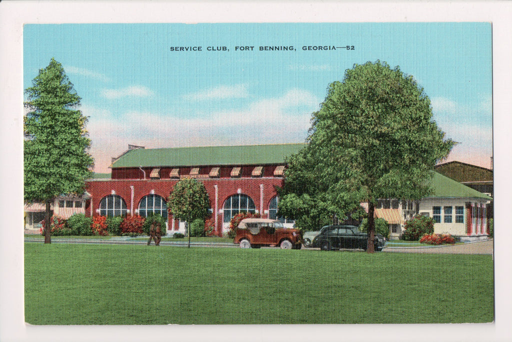 GA, Fort Benning - Service Club postcard - B04288