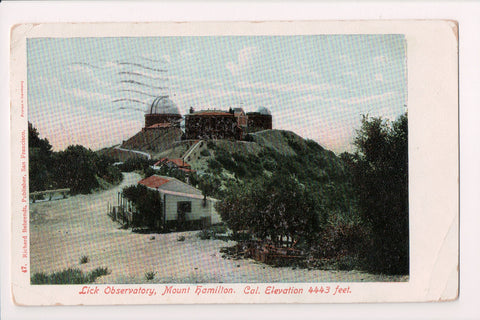 CA, MOUNT HAMILTON - Lick Observatory - Behrendt postcard - B05249