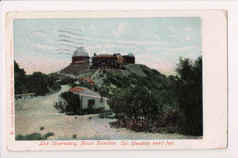 CA, Mount Hamilton - Lick Observatory - Behrendt postcard - B05249