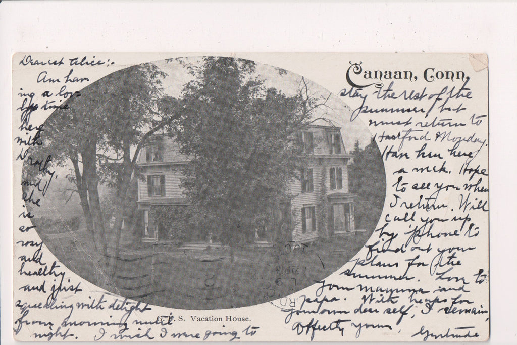 CT, Canaan - G B S Vacation House postcard - B05333