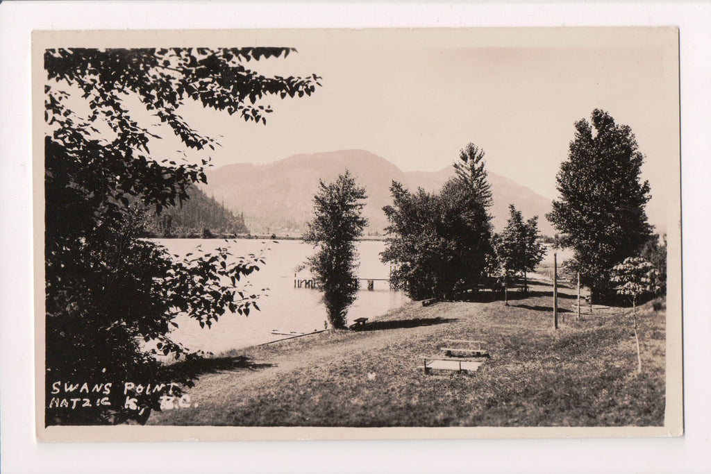 Canada - HATZIC ISLAND, BC - Swans Point RPPC postcard - B05474