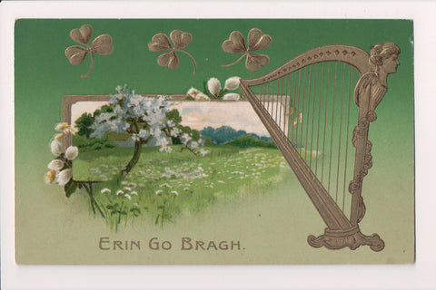 St Patrick - St Patricks Day - Erin Go Bragh - harp - B05477