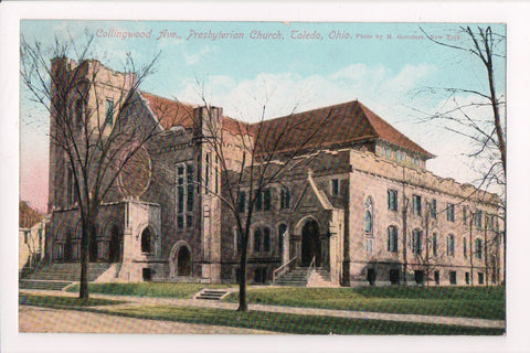 OH, Toledo - PRESBYTERIAN CHURH on Collingwood Ave - postcard - B06133