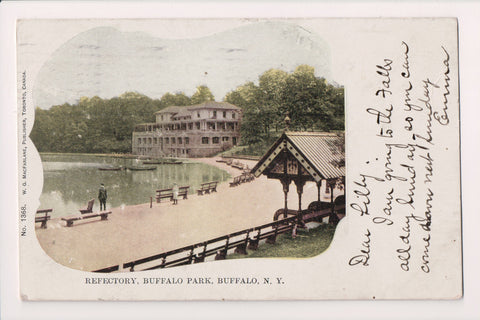 NY, Buffalo - Buffalo Park Refectory - 1905 card - B06148