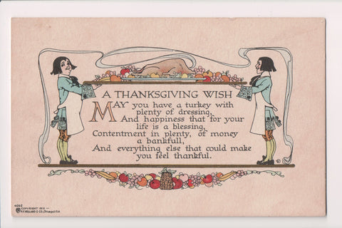 Greetings - Thanksgiving - Volland #4092 (SOLD, only email copy avail) B06259