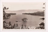 CA, LAKE TAHOE - Emerald Bay from Inspiration Point - Frashers RPPC - B06453