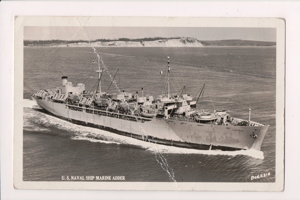 Ship Postcard - MARINE ADDER, USNS (original SOLD) - B06534