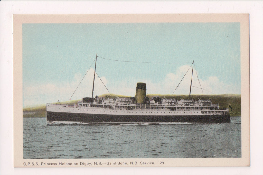 Ship Postcard - PRINCESS HELENE, CPSS at Digby, NS - B06583