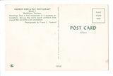 VT, SHELBURNE  - Harbor Hide a Way Restaurant interior - vintage postcard - B0801