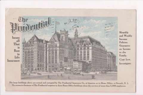 NJ, NEWARK - Prudential business post card - B10018