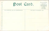 RI, Narragansett - Point Judith Light on the pier - vintage postcard - B11018