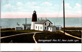 RI, NARRAGANSETT - Point Judith Light on the pier (original SOLD) B11018