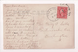 VT, SWANTON - street scene - W S Judds Marble and Granite, Barber Pole RPPC - B1