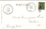 VT, St Albans - road between the Bay and Creek - 1906 postcard - B11358