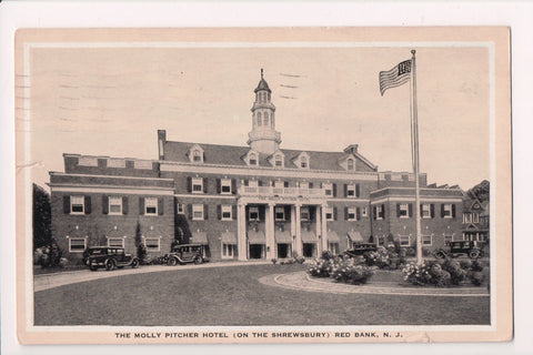 NJ, RED BANK - Molly Pitcher Hotel postcard - B17076