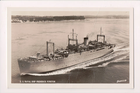 Ship Postcard - FREDERICK FUNSTON, USNS - RPPC - B17082