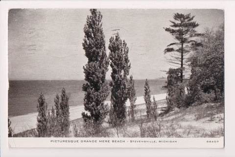 MI, Stevensville - Grande Mere Beach - @1948 C R Childs postcard - B17212