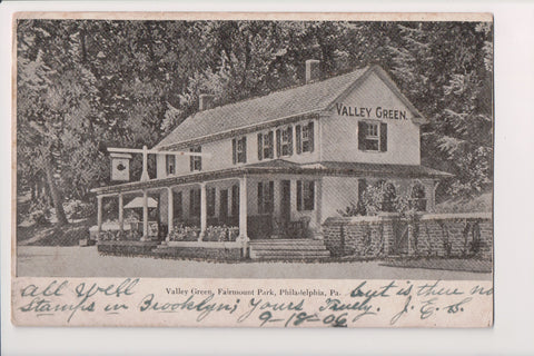 PA, PHILADELPHIA - Fairmount Park - Valley Green postcard - B17294