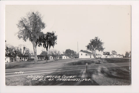 FL, INVERNESS - Woodys Motor Court on US 41 - 1951 RPPC - B18011