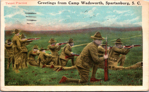 SC, SPARTANBURG - Greetings from Camp Wadsworth (original SOLD) B18026