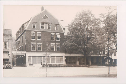VT, Brandon - Brandon Inn - SOCONY on garage sign - RPPC - BP0045