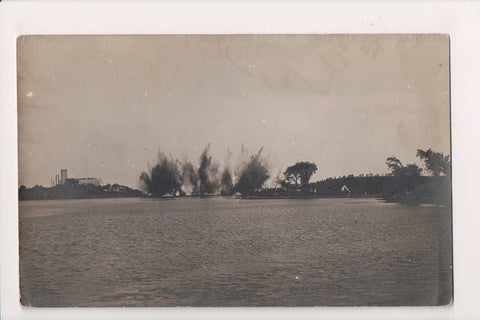 NH, Portsmouth - Henderson Point Explosion - 1906 RPPC - BP0056