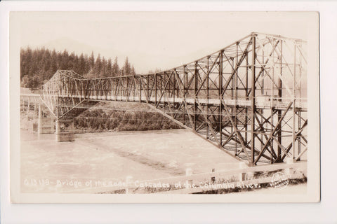 OR, BRIDGE of the GODS - Cascade of the Columbia River - RPPC - BP0064