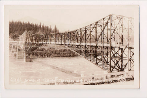 OR - Bridge of the Gods, Cascade of the Columbia River - RPPC - BP0064