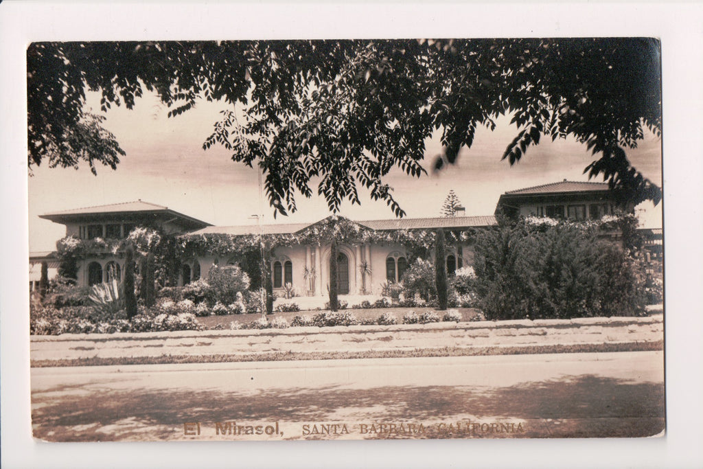 CA, SANTA BARBARA - El Mirasol RPPC postcard - BP0067