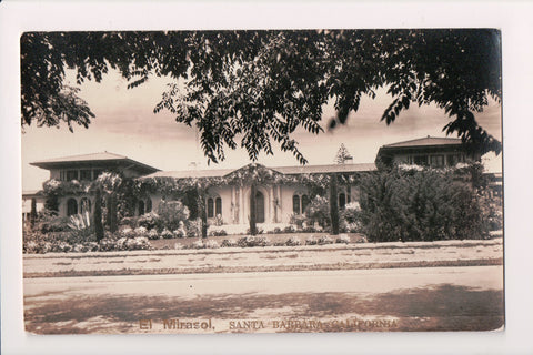 CA, SANTA BARBARA - El Mirasol RPPC postcard - BP0067
