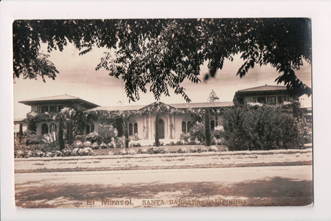CA, Santa Barbara - El Mirasol RPPC postcard - BP0067