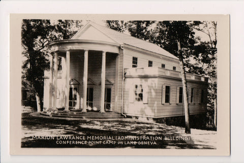 WI, Lake Geneva - Marion Lawrance Memorial Bldg - rppc - BP0069
