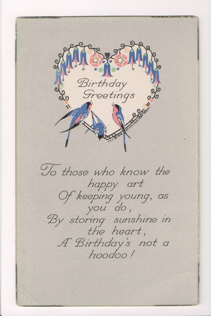 Greetings - Volland - Birthday (SOLD, only email copy avail) SL2385