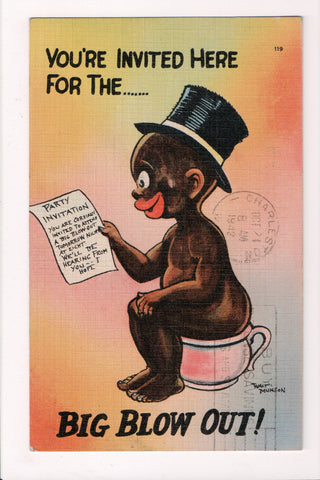 Black Americana - Vintage African American postcard (original SOLD) - J03345