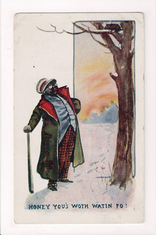 Black Americana - Vintage African American postcard (original SOLD) - W00601