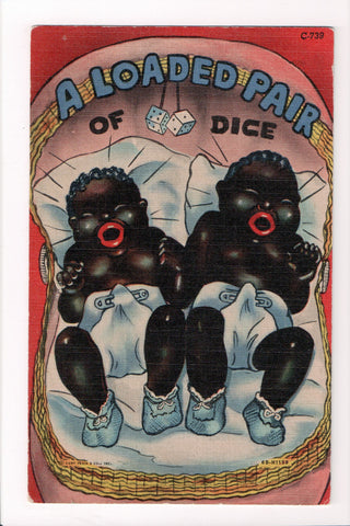 Black Americana - Vintage African American postcard (original SOLD) - C17701