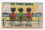 Black Americana - The Three Bares - girls butts exposed - C17935