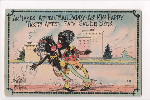 Black Americana - Vintage African American postcard (original SOLD) - C17936