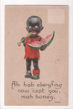Black Americana - Vintage African American postcard (original SOLD) - E09113