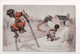 Black Americana - Vintage African American postcard (original SOLD) - E09124