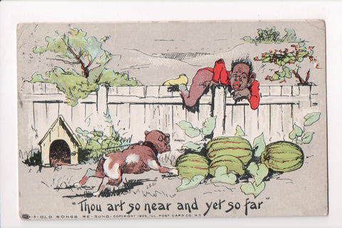 Black Americana - Vintage African American postcard (original SOLD) - E09130